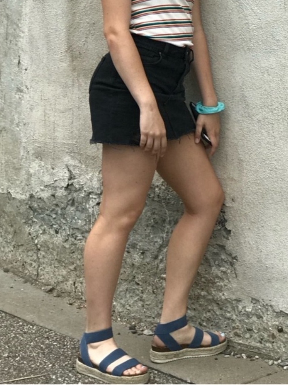PacSun Black Jean Skirt 26